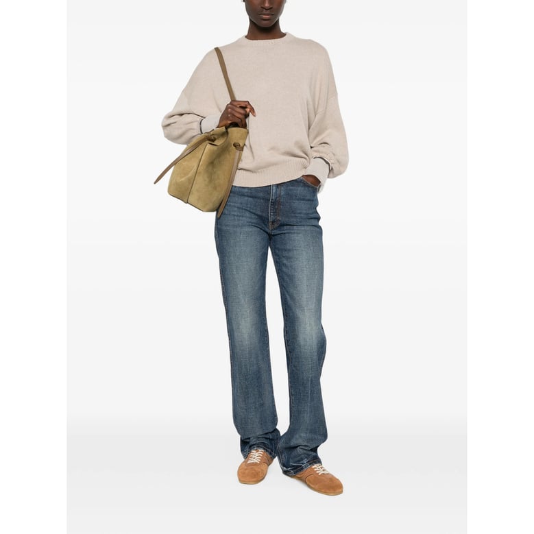 sweater crew-neck cashmere neutrals by Selfnex