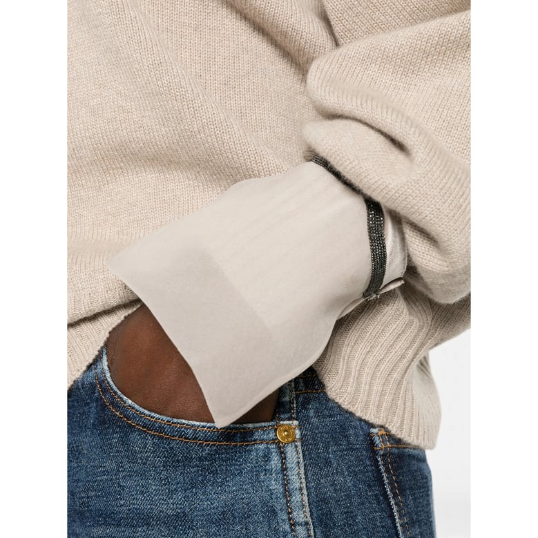 sweater crew-neck cashmere neutrals by Selfnex