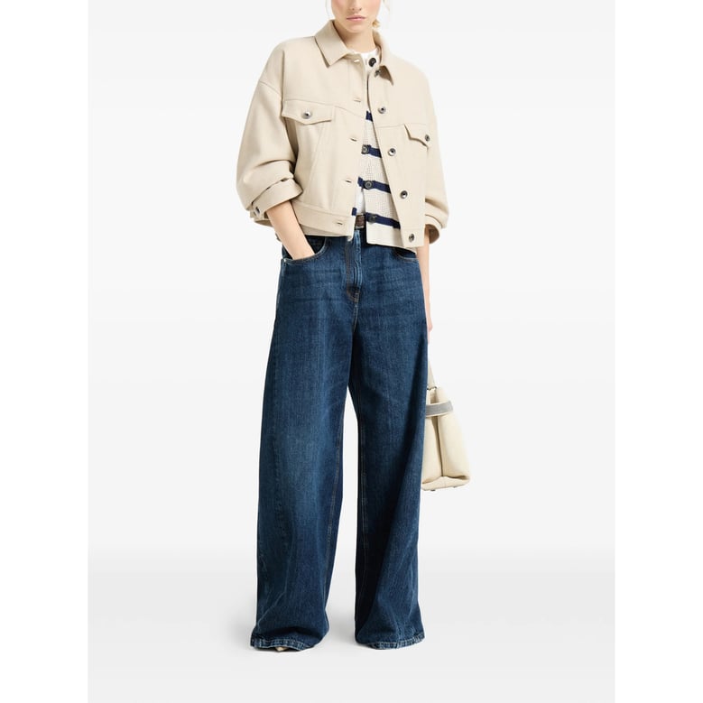 wide-leg jeans blue by Selfnex