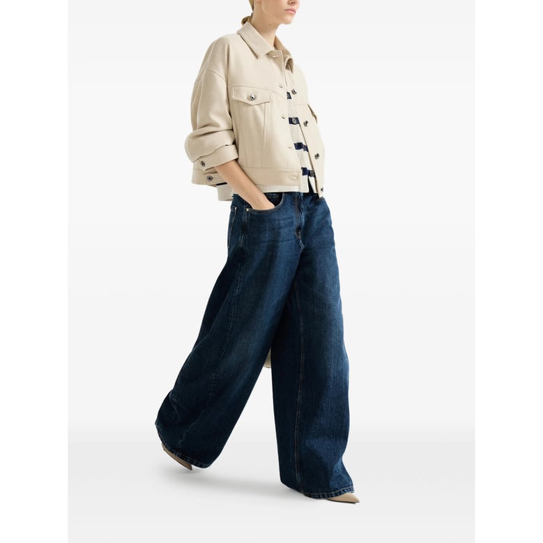 wide-leg jeans blue by Selfnex