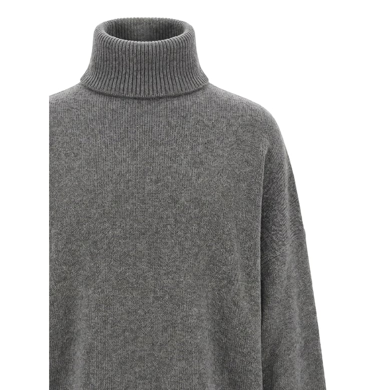 cashmere roll-neck sweater grey by Selfnex