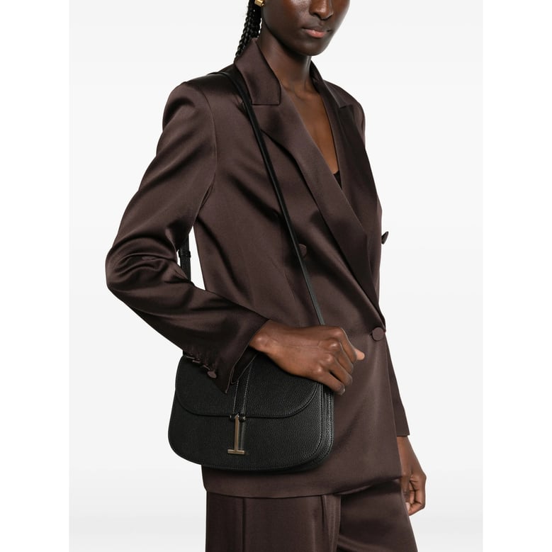 shoulder bag black leather by Selfnex