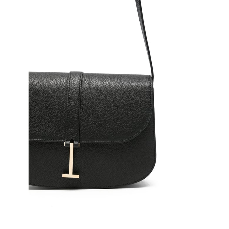 shoulder bag black leather by Selfnex