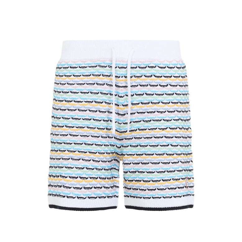 bermuda shorts white/multicolour cotton by Selfnex