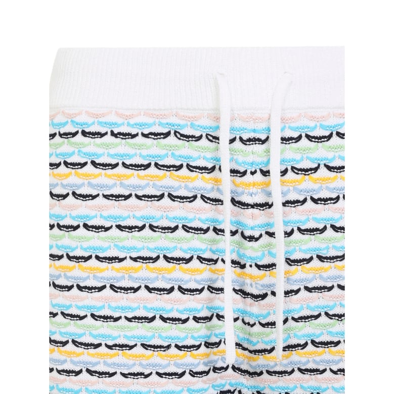 bermuda shorts white/multicolour cotton by Selfnex