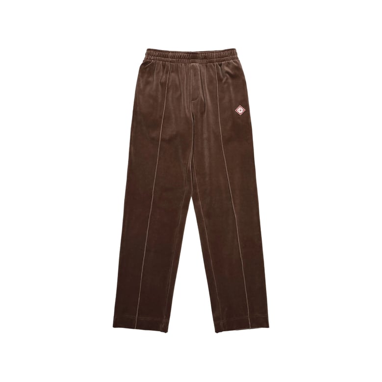 track pants brown velour by Selfnex