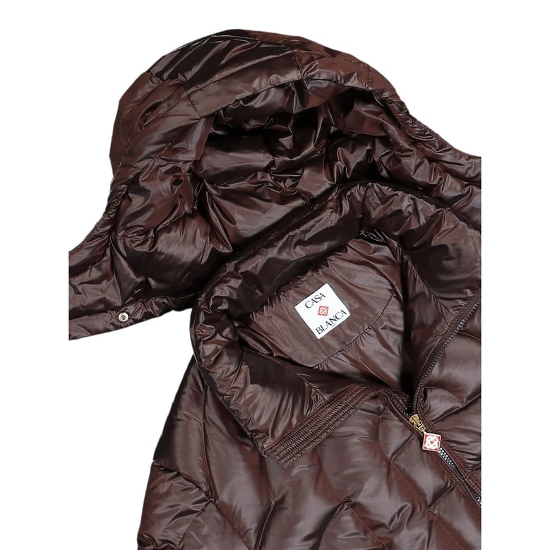 quilted jacket brown by Selfnex