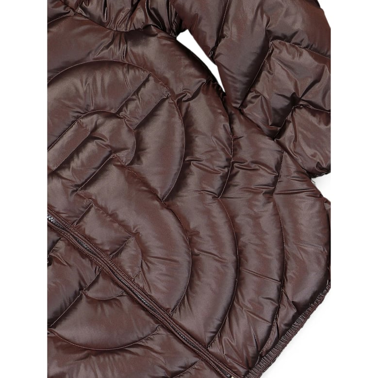quilted jacket brown by Selfnex