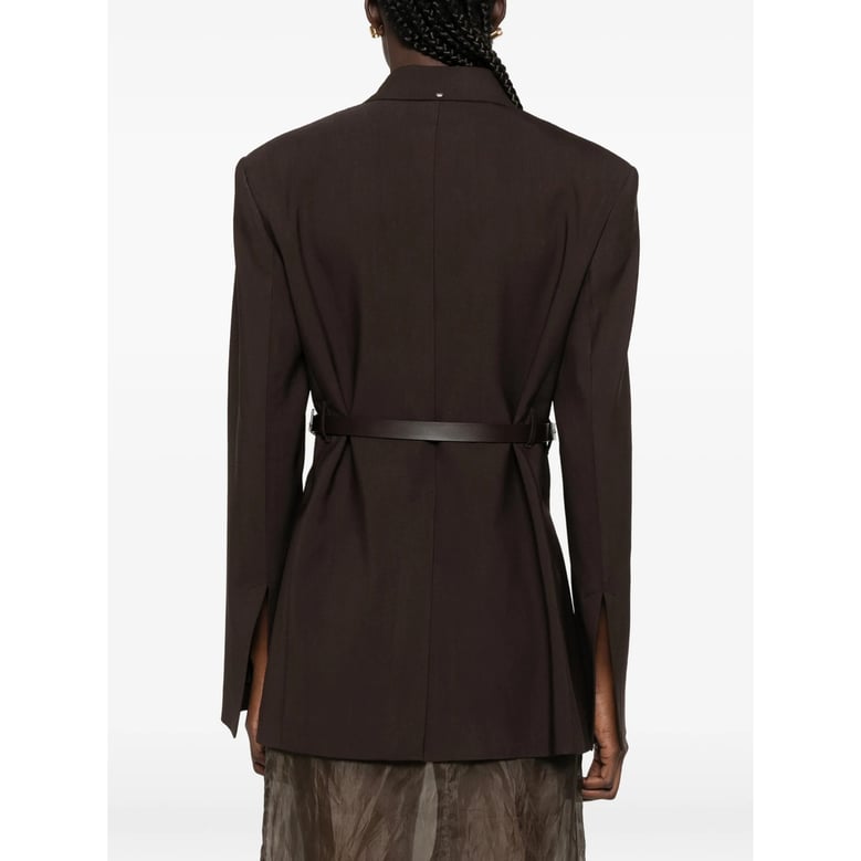 wrap jacket brown by Selfnex