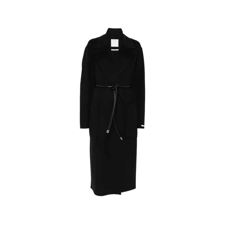coat virgin wool black by Selfnex