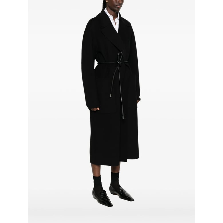 coat virgin wool black by Selfnex