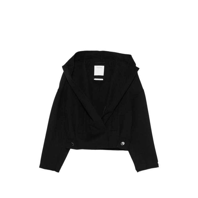 jacket oversized virgin wool black by Selfnex