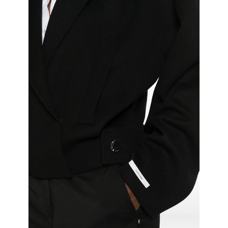 jacket oversized virgin wool black by Selfnex