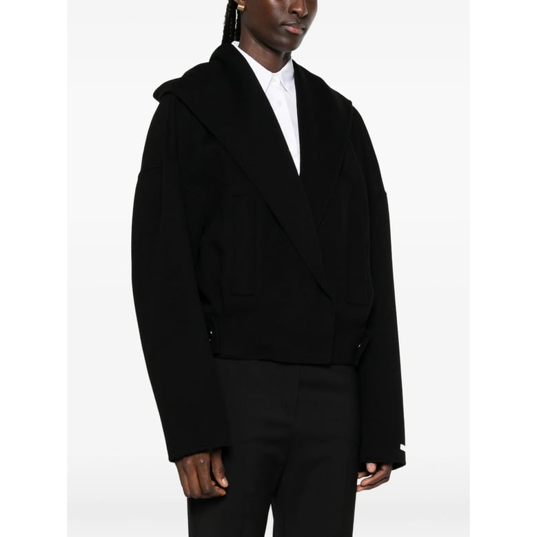 jacket oversized virgin wool black by Selfnex