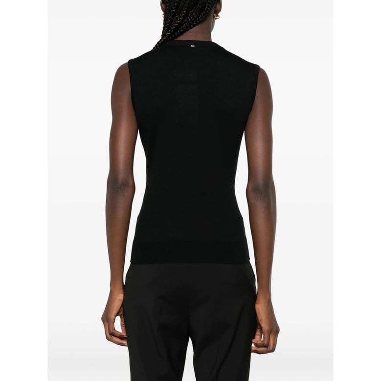 top in virgin wool, black by Selfnex