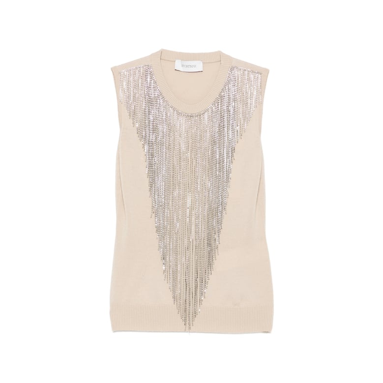 sleeveless top in virgin wool by Selfnex
