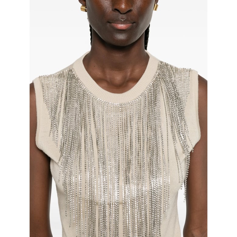 sleeveless top in virgin wool by Selfnex