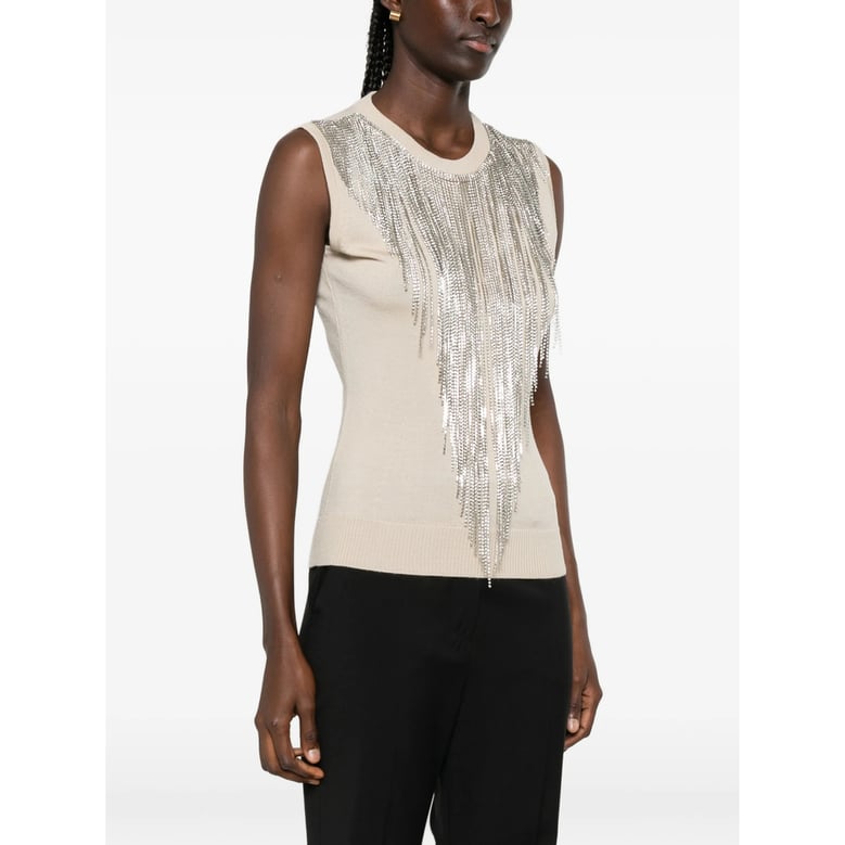 sleeveless top in virgin wool by Selfnex