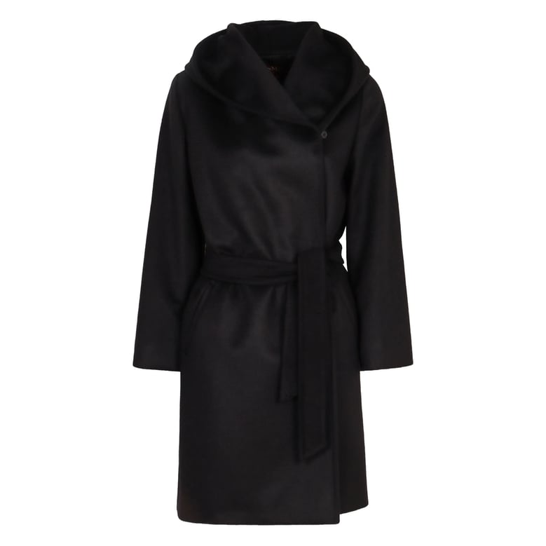 coat virgin wool black by Selfnex