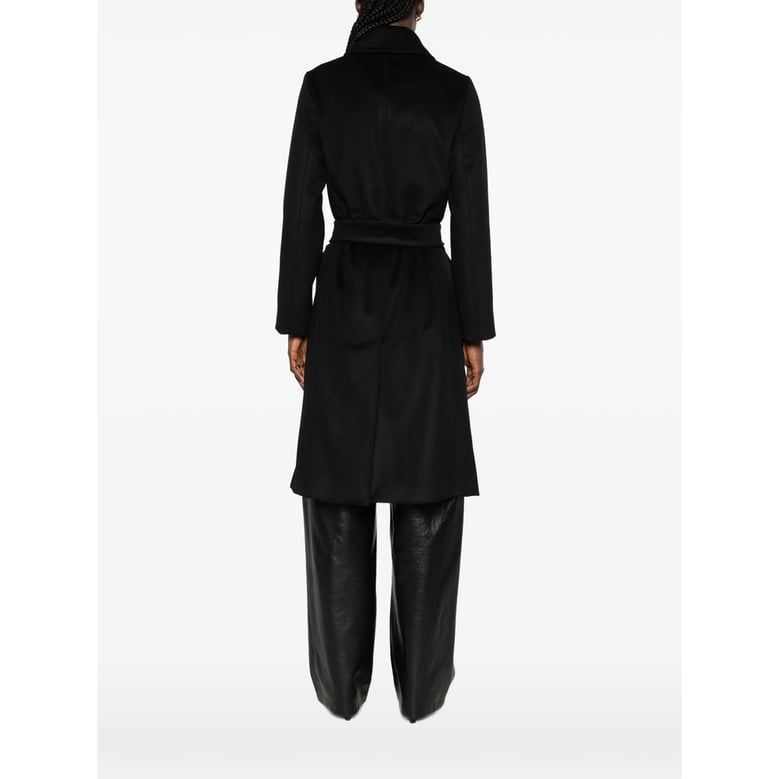 coat virgin wool black by Selfnex