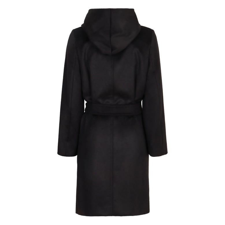 coat virgin wool black by Selfnex