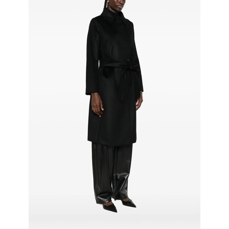 coat virgin wool black by Selfnex