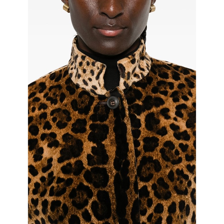 coat brown leopard print by Selfnex