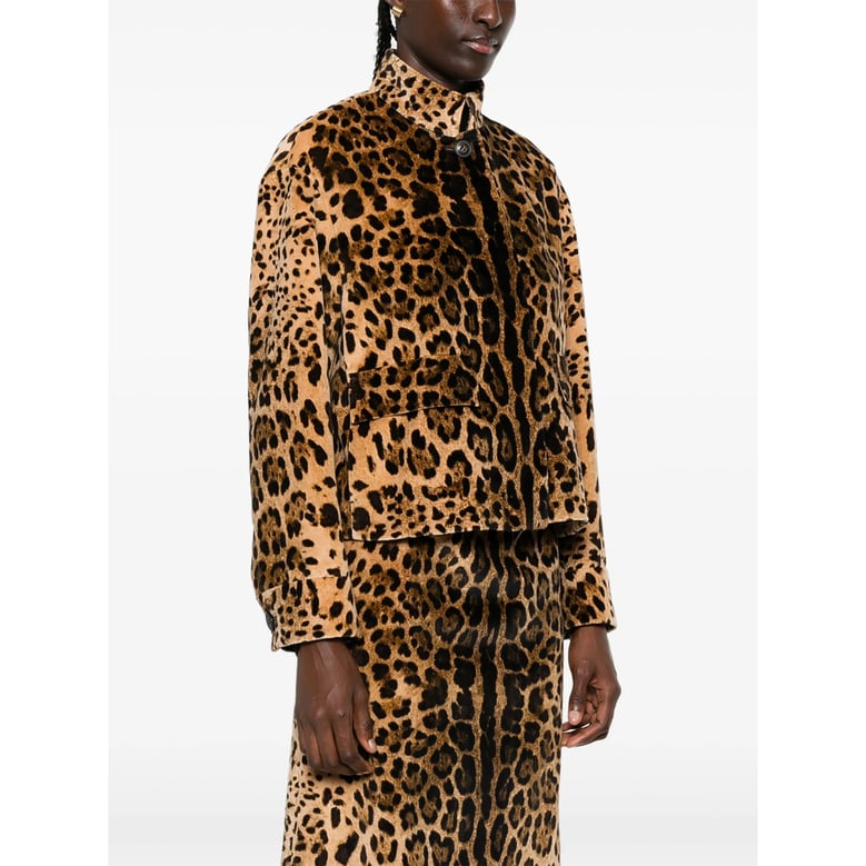 coat brown leopard print by Selfnex