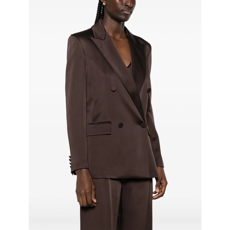 double-breasted blazer brown by Selfnex