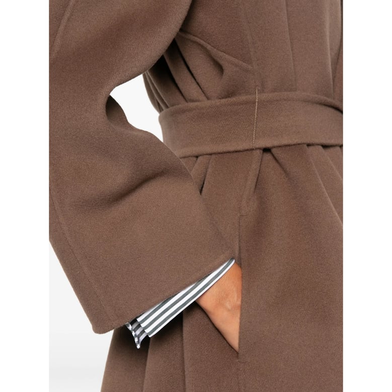 coat virgin wool brown by Selfnex