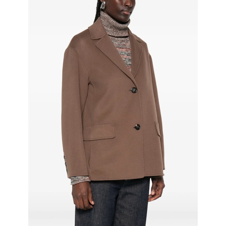jacket in brown by Selfnex