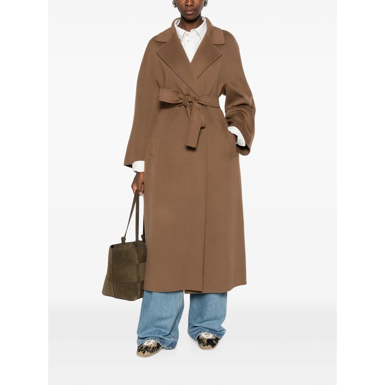 coat penelope brown virgin wool by Selfnex