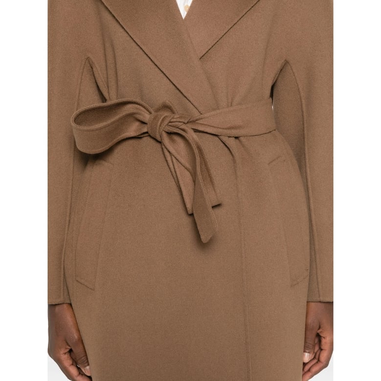 coat penelope brown virgin wool by Selfnex