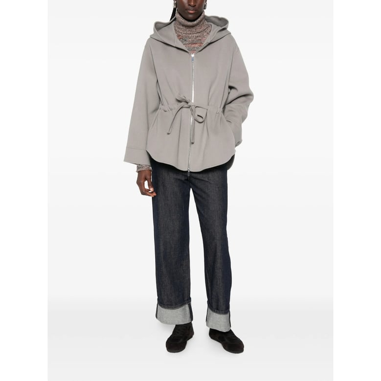 hooded wool jacket grey by Selfnex