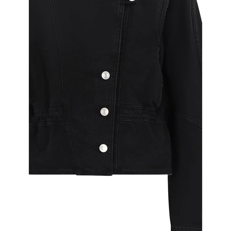 cotton denim jacket black by Selfnex