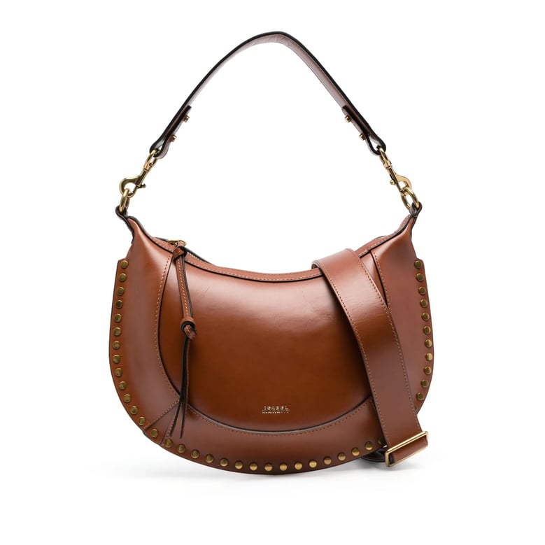 shoulder bag chocolate brown calf leather by Selfnex