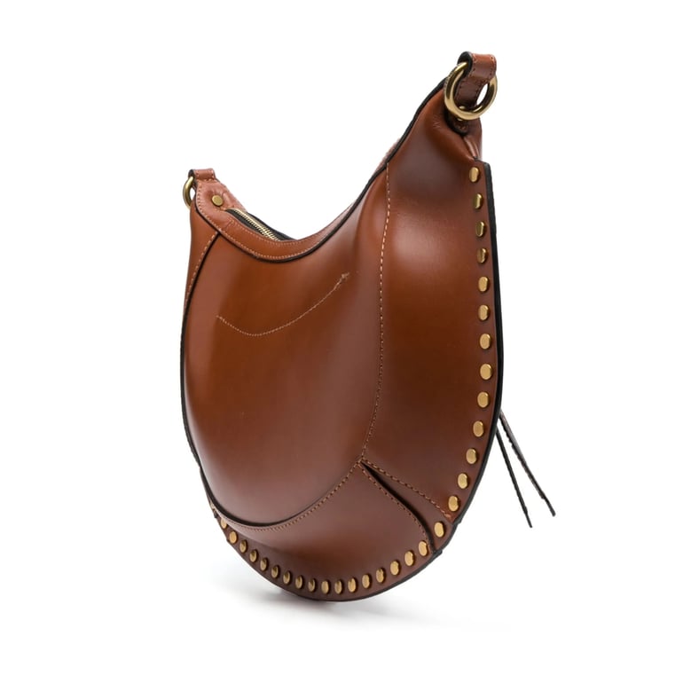 shoulder bag chocolate brown calf leather by Selfnex