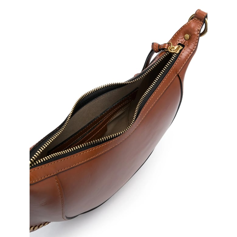 shoulder bag chocolate brown calf leather by Selfnex