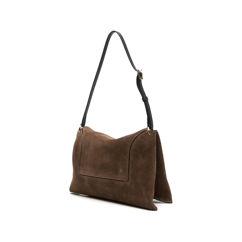 shoulder bag penelope slouch brown suede by Selfnex