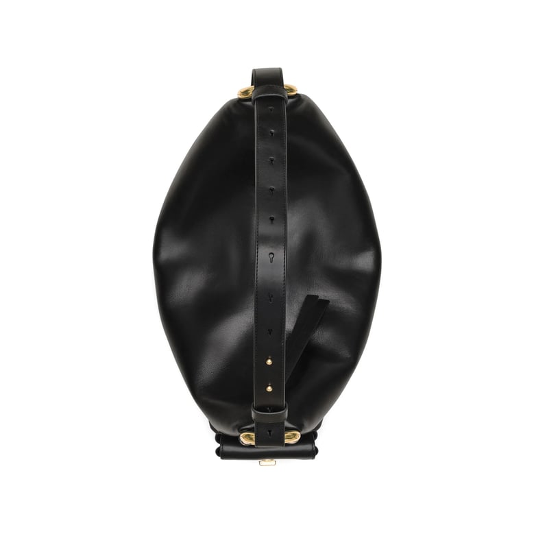 shoulder bag black calf leather by Selfnex