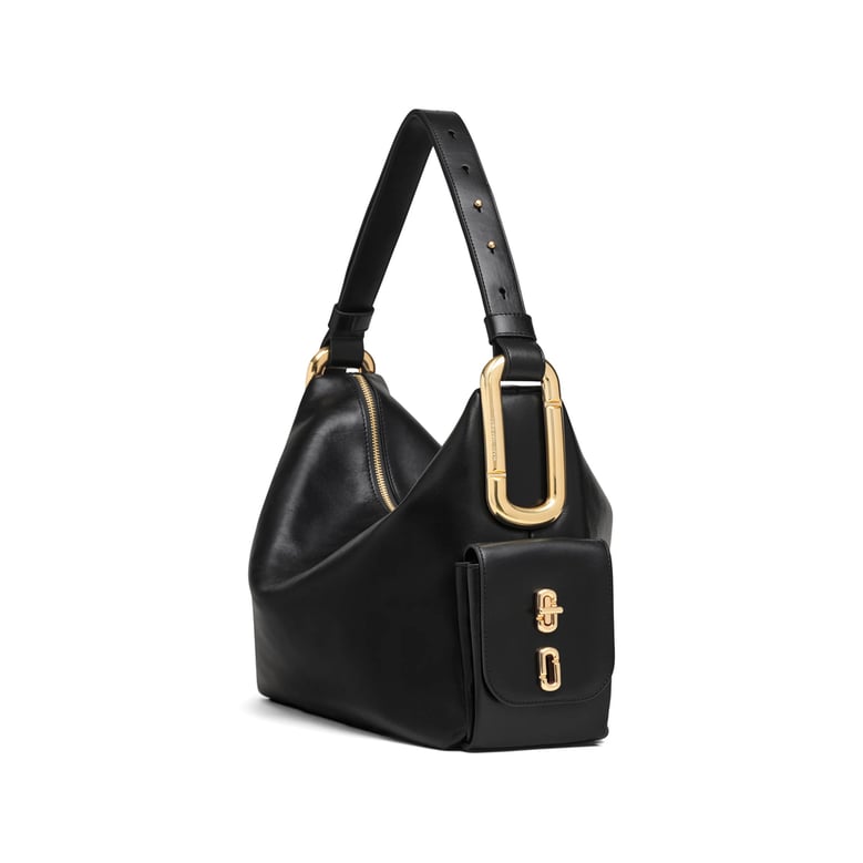 shoulder bag black calf leather by Selfnex