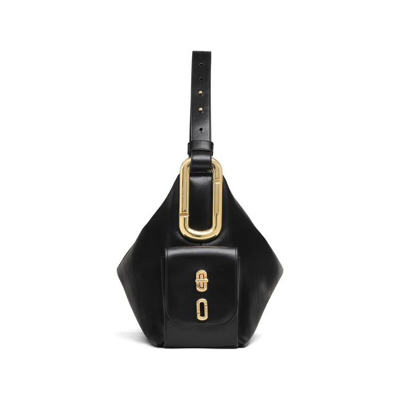 shoulder bag black calf leather by Selfnex