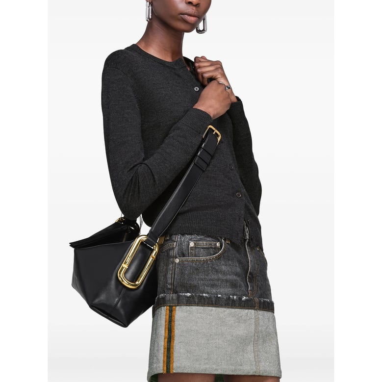 shoulder bag calf leather black by Selfnex