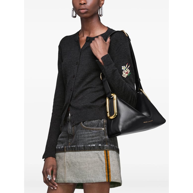 shoulder bag calf leather black by Selfnex