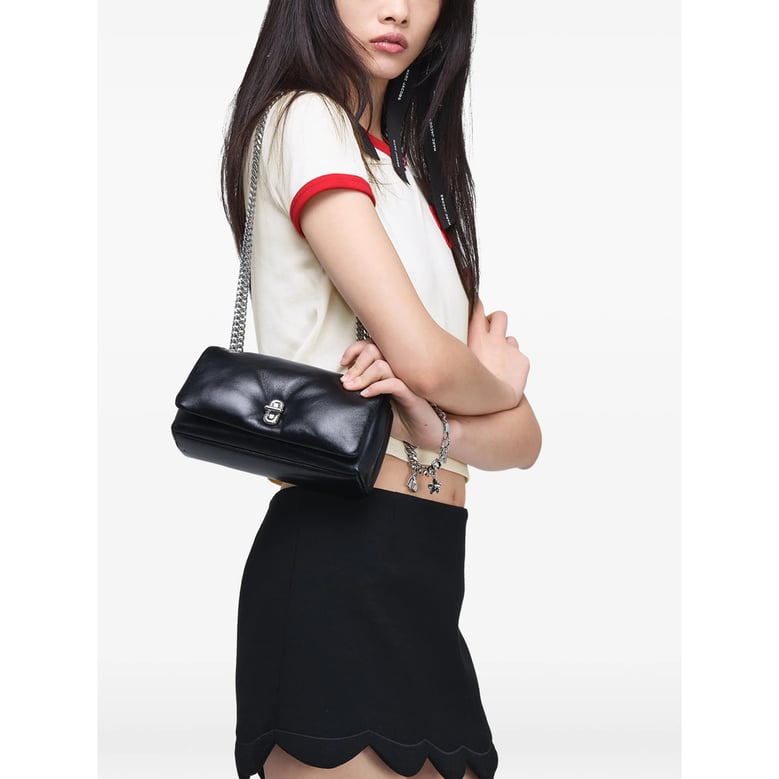 leather shoulder bag black by Selfnex
