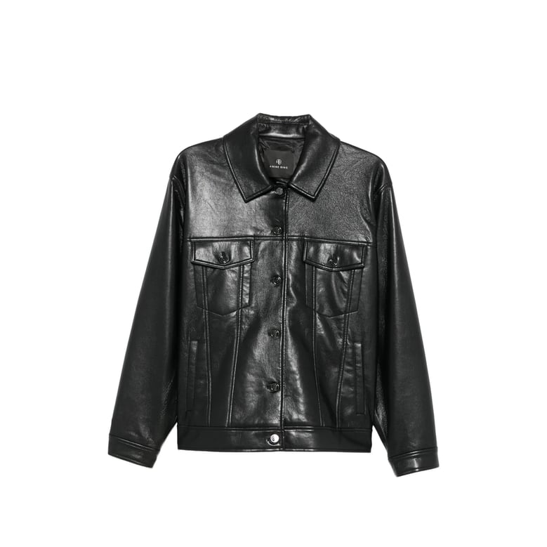 calf leather jacket black by Selfnex