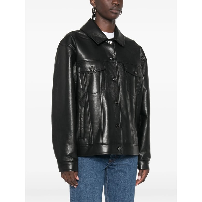 calf leather jacket black by Selfnex