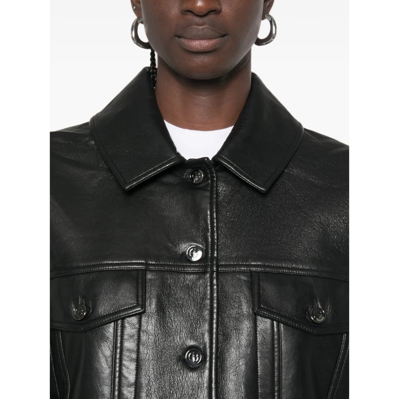 calf leather jacket black by Selfnex