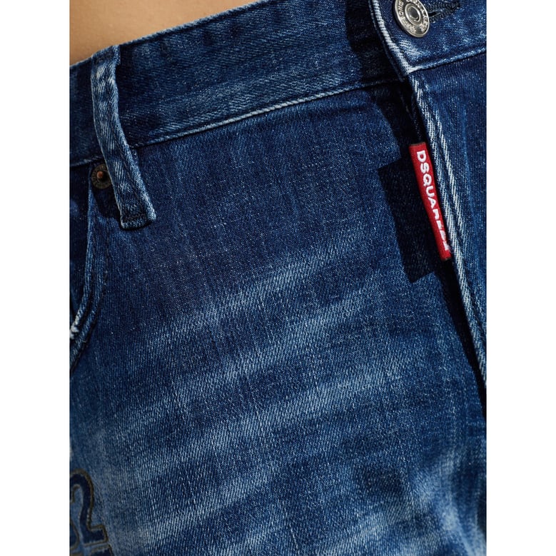 jeans straight-leg blue by Selfnex