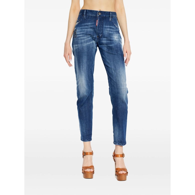 jeans straight-leg blue by Selfnex